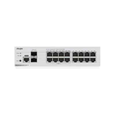 16-Port Gigabit Ruijie Switch With 2 SFP Slots Web Managed VLAN QoS Support